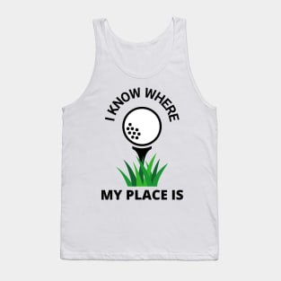 Golf Course Golfer Fun Funny Golfing Tank Top